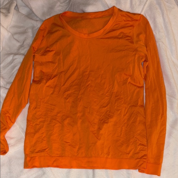 Lululemon orange long sleeve - Picture 1 of 3